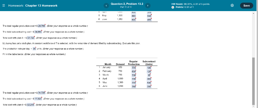 E Homework: Chapter 13 Homework Question 2,