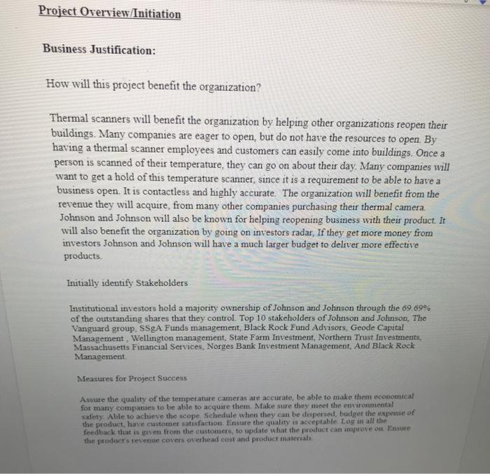 i need to write about the project communication