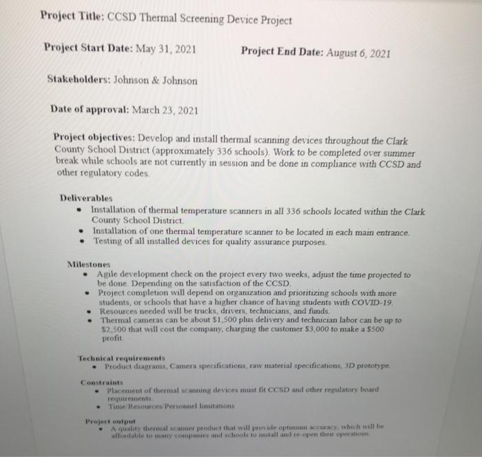 i need to write about the project communication