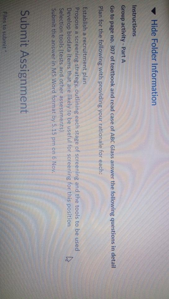 Hide Folder Information Instructions Group