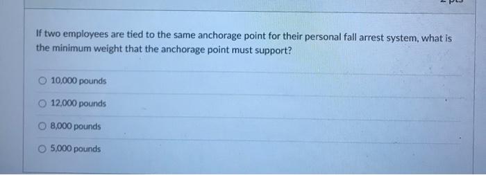 If two employees are tied to the same anchorage