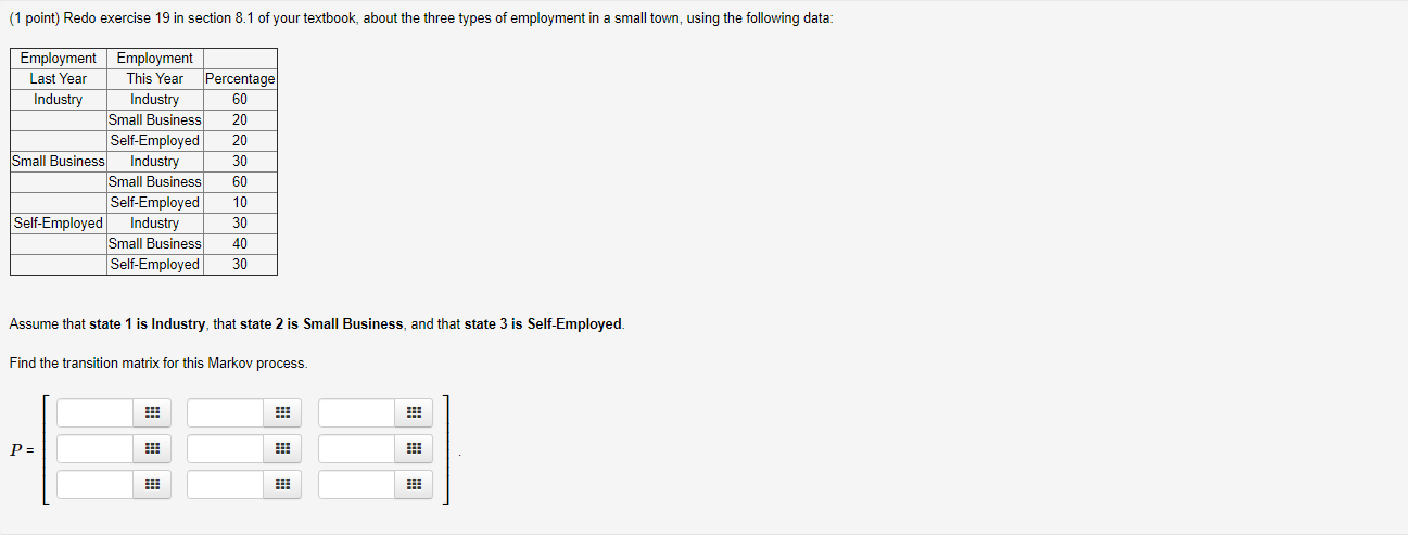 19. People living in a small town are classified