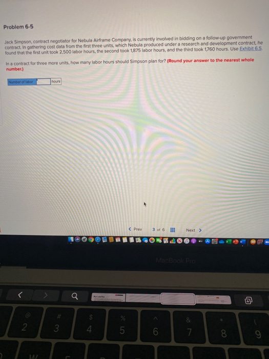 Problem 6.5 Jack Simpson, contract negotiator for