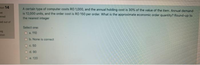 ton 14 et red A certain type of computer costs RO