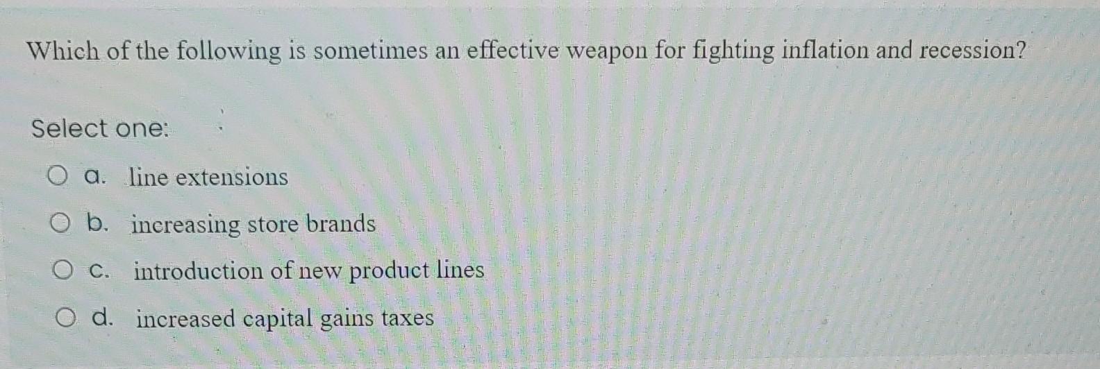 Which of the following is an external factor?