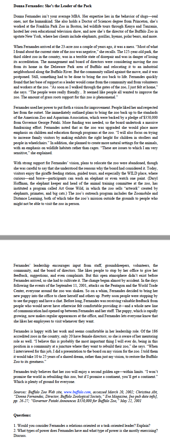 Donna Fernandes: She's the Leader of the Pack