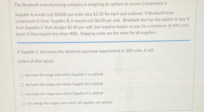 Please help questions 1-4, Thank you! Beadwell
