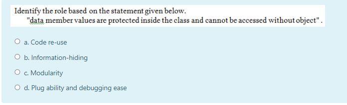 java Identify the role based on the statement