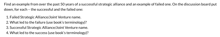 Find an example from over the past 50 years of a