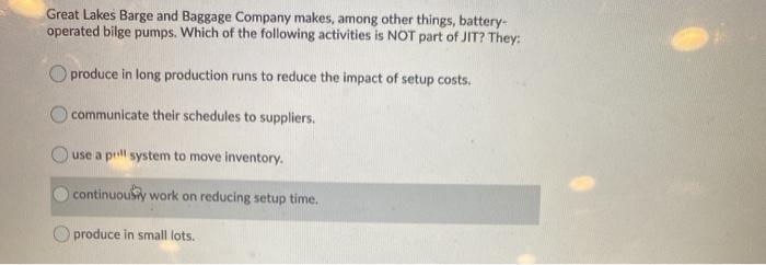 Great Lakes Barge and Baggage Company makes,