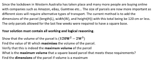 Since the lockdown in Western Australia has taken