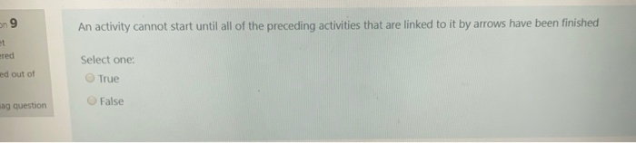 answer quickly plz The WBS usually indicates the