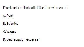 Fixed costs include all of the following except: