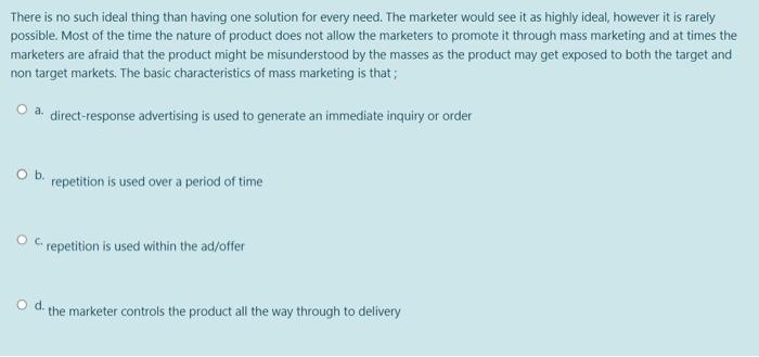 There is no such ideal thing than having one