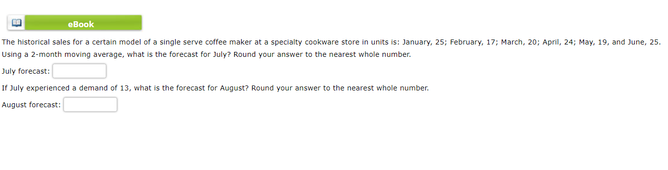 eBook The historical sales for a certain model of
