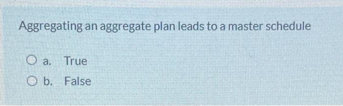 Aggregating an aggregate plan leads to a master