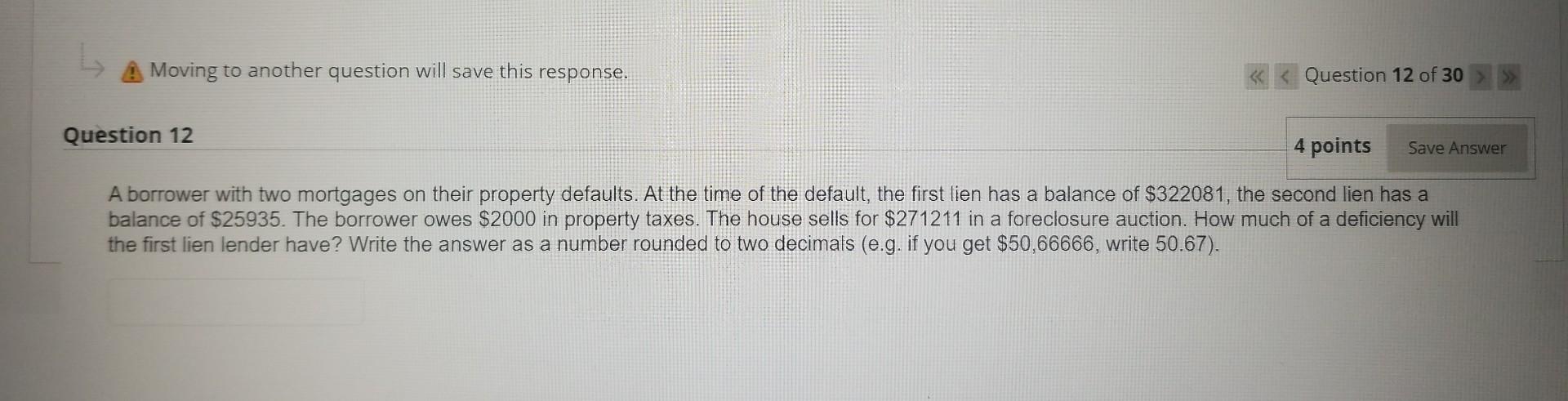 12 15 1) Moving to another question will save