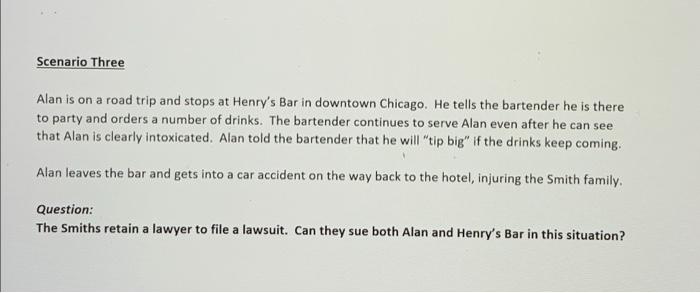 Hospitality Law Laws Relating to Alcoholic