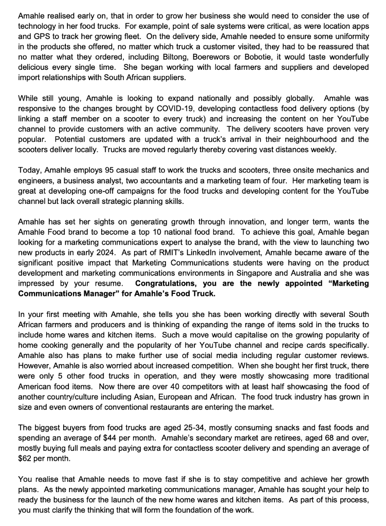 Marketing Communication Authentic Assessment Case