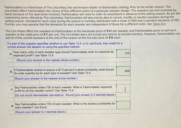 please help with C & D Fashionables is a