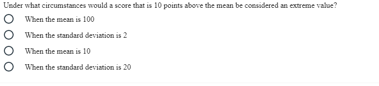 Under what circumstances would a score that is 10