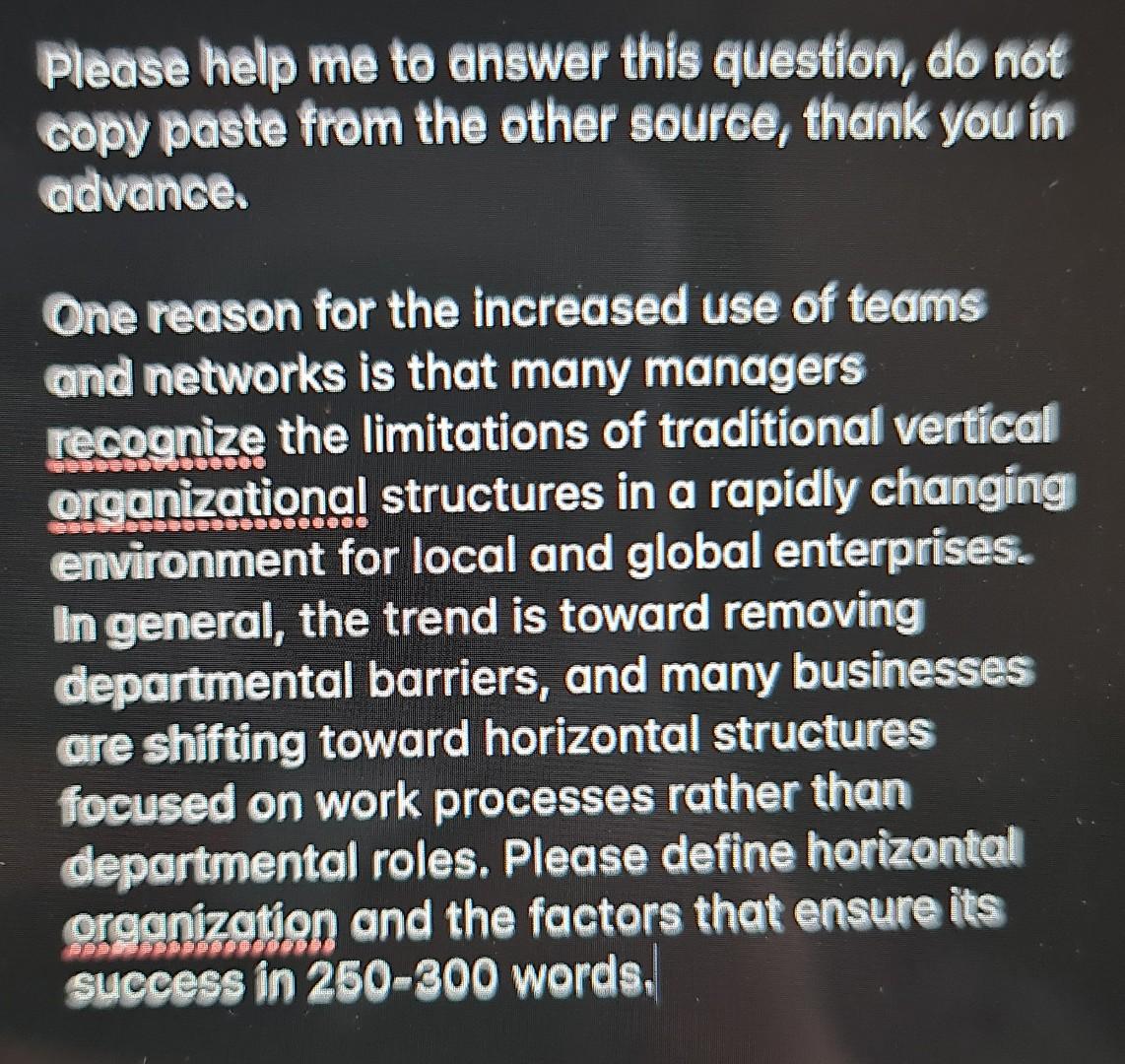 Please help me to answer this question, do not