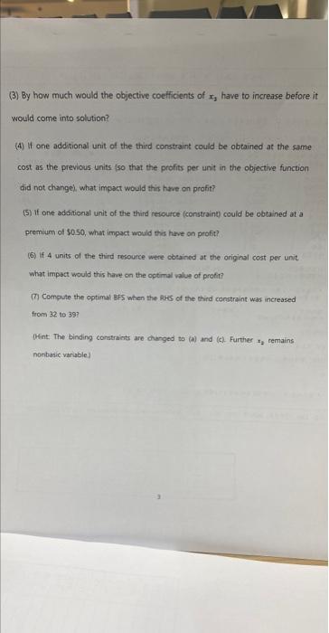 2. maximize z=10x1+6x2+5x1 s.t. 2x1+3x2+4x225(a)