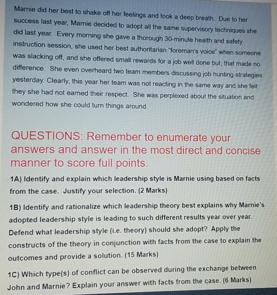 Marnie could not help but notice the various