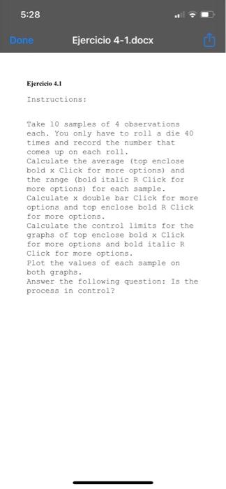 5:28 Done Ejercicio 4-1.docx Ejercicio 4.1