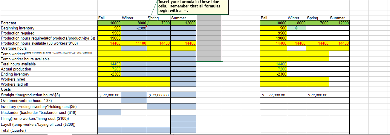 undefined Problem 1. Develop a production plan