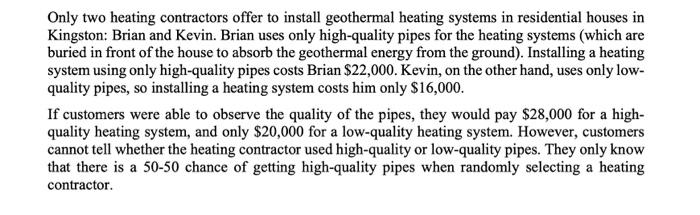 Only two heating contractors offer to install
