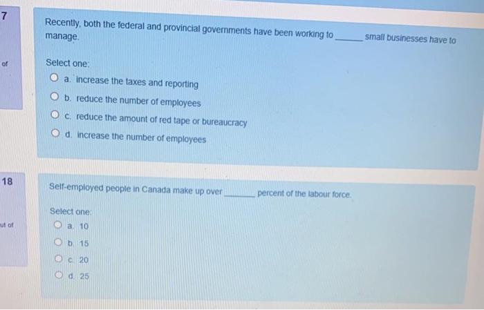 7 Recently, both the federal and provincial