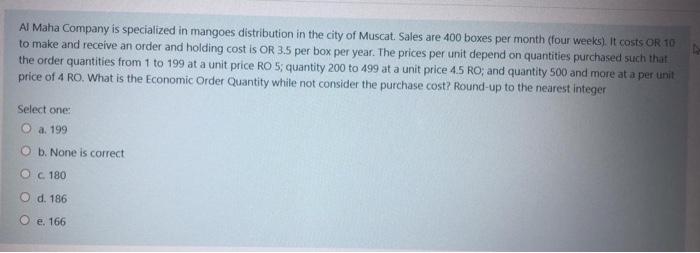 Al Maha Company is specialized in mangoes