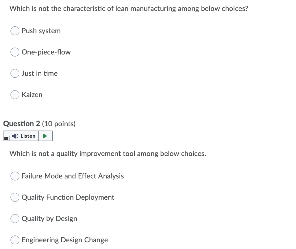 Which is not the characteristic of lean