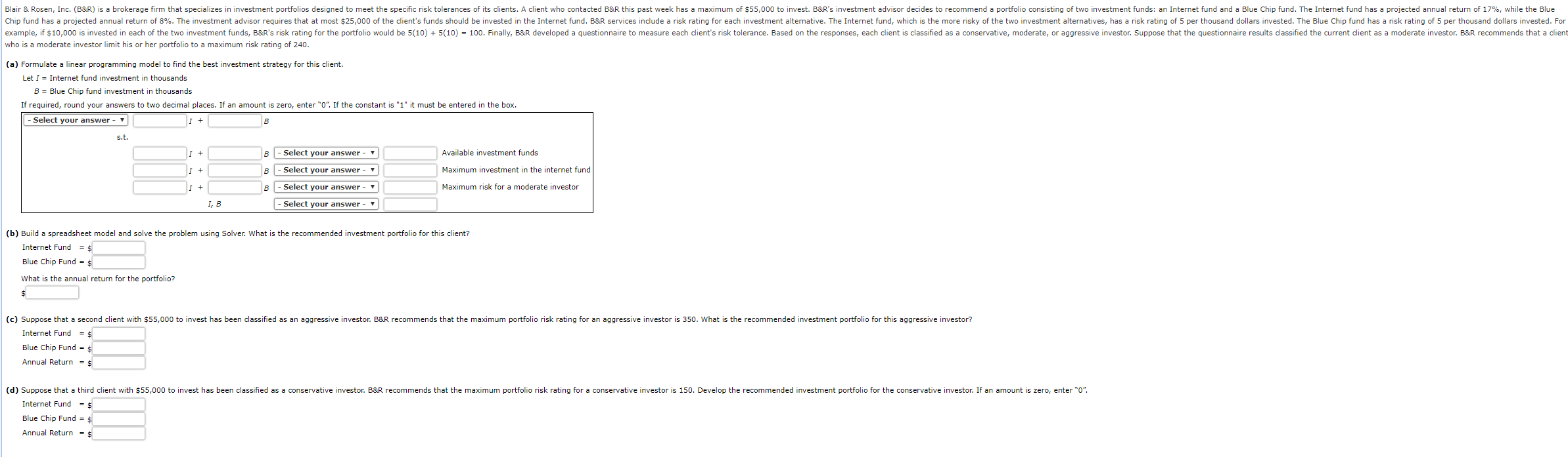 Blair & Rosen, Inc. (B&R) is a brokerage firm