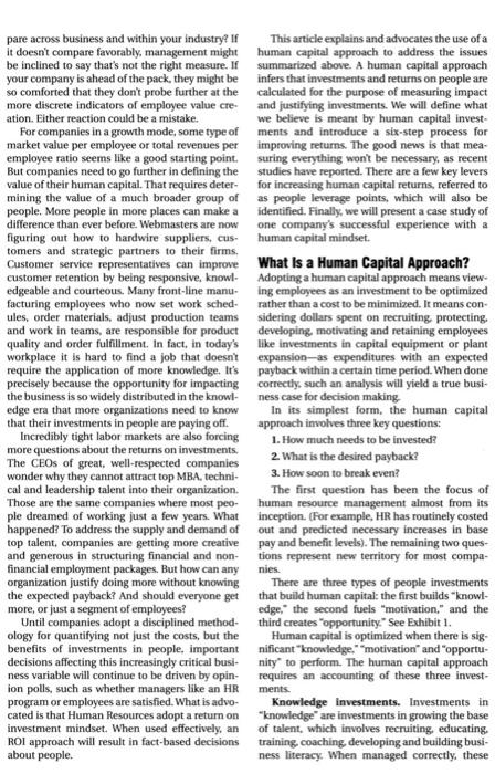 Based on the article, answer the following