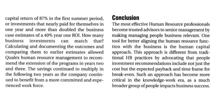 Based on the article, answer the following