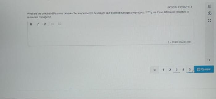 POSSIBLE POINTS 4 What are the principal