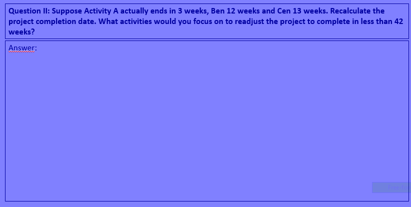 Critical Route: Activities: - Request for