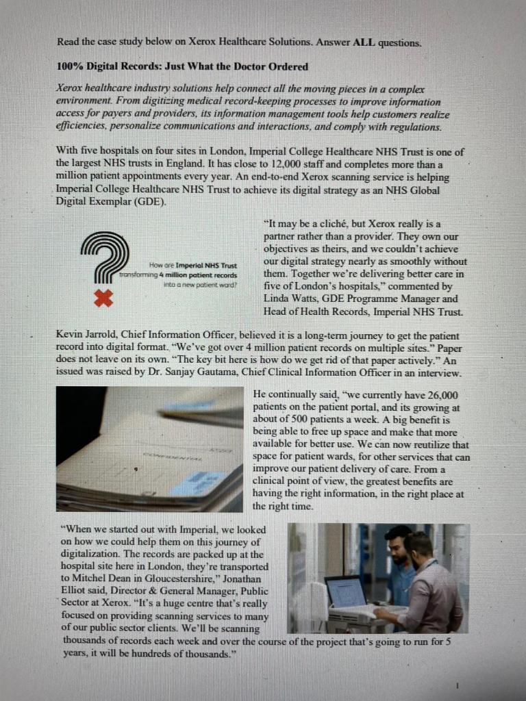 Criticize the appropriateness of Xeroxs business