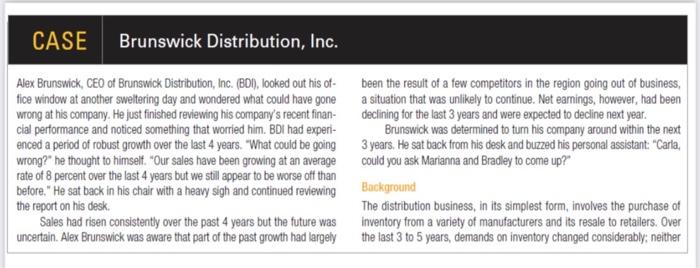 CASE Brunswick Distribution, Inc. Alex Brunswick,