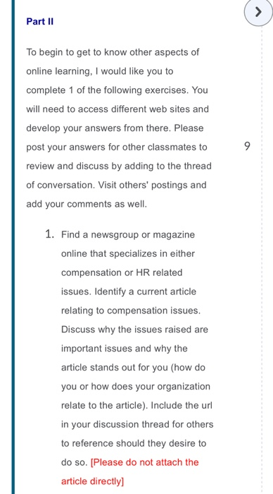 Week 1 Reading Comprehension Questions Question 1