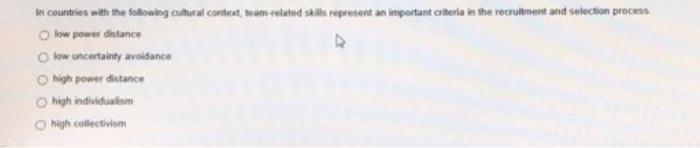 low powes dintance low untertainty avoldance high