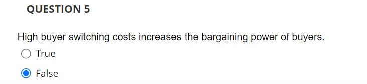 The higher the percentage of the buyer's