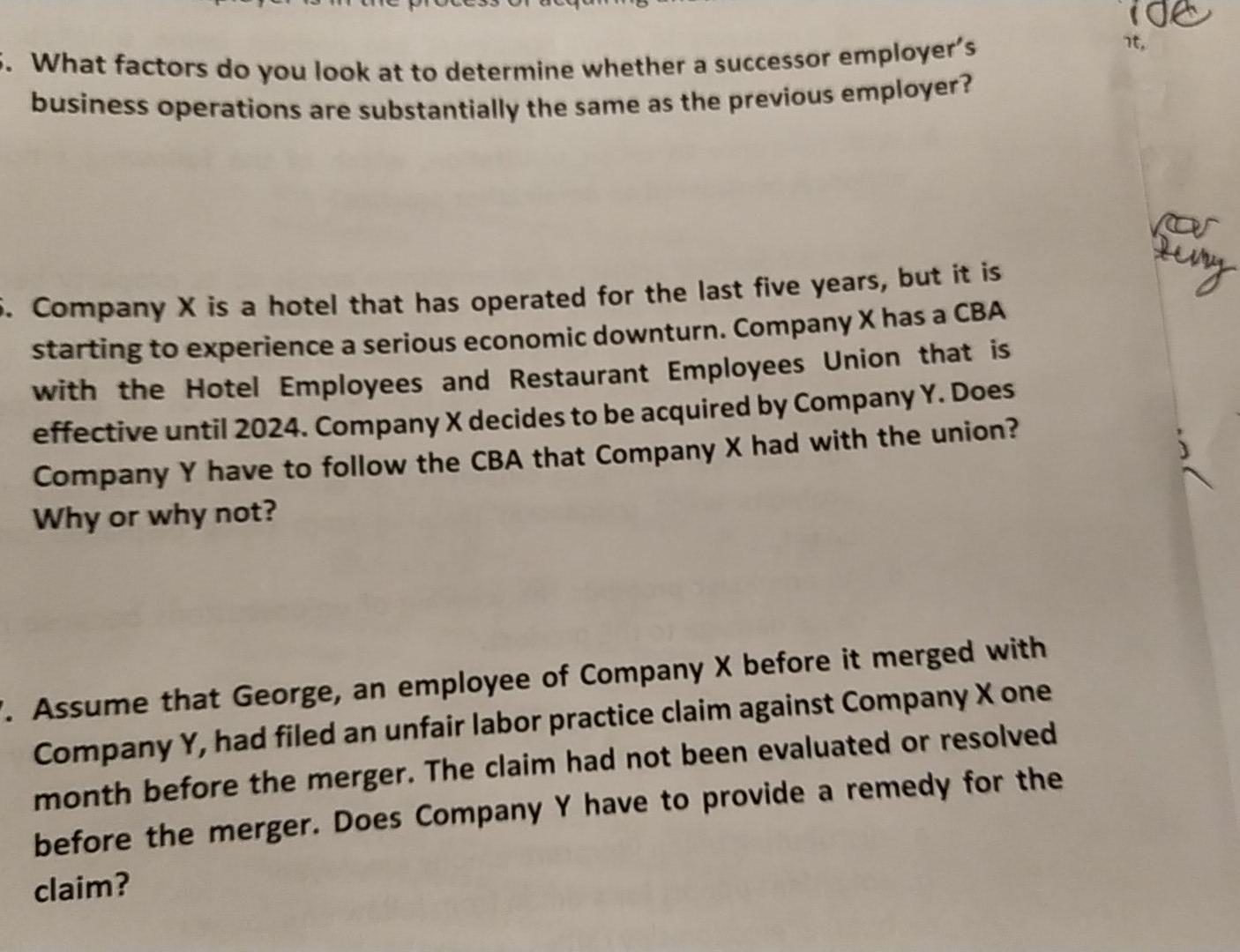 (de nt, 5. What factors do you look at to