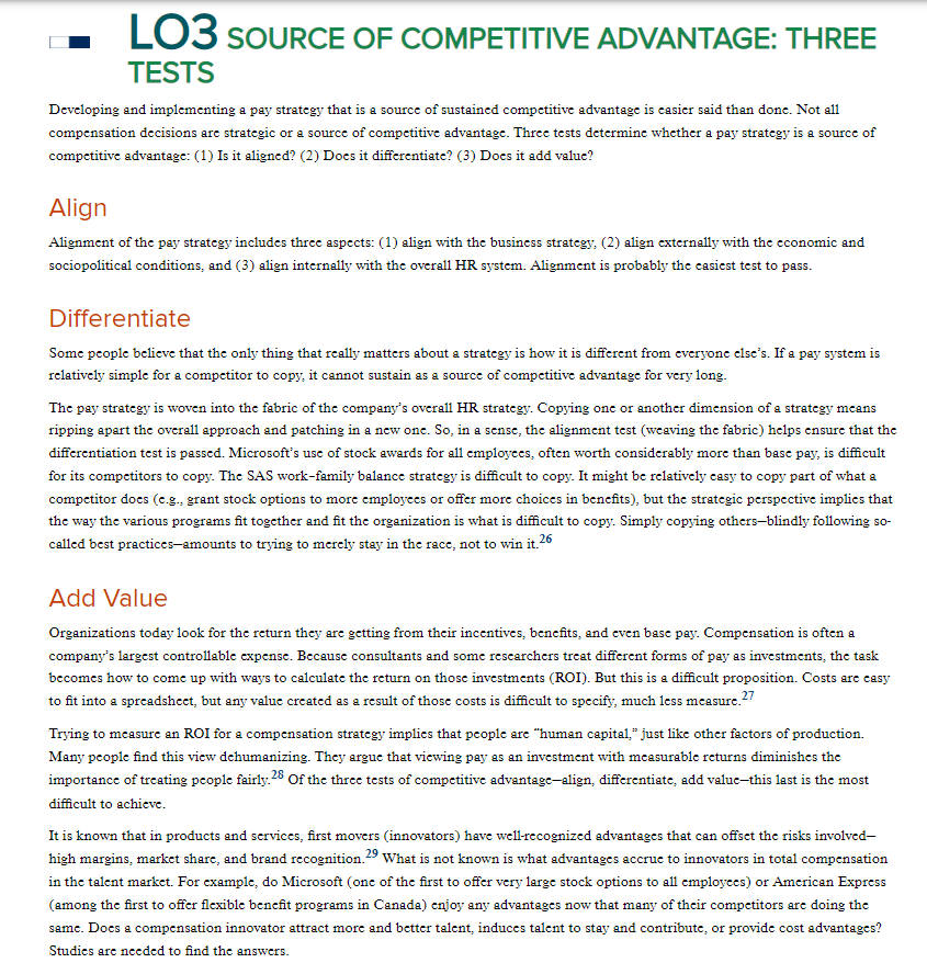 Base on the reading, what are the three tests