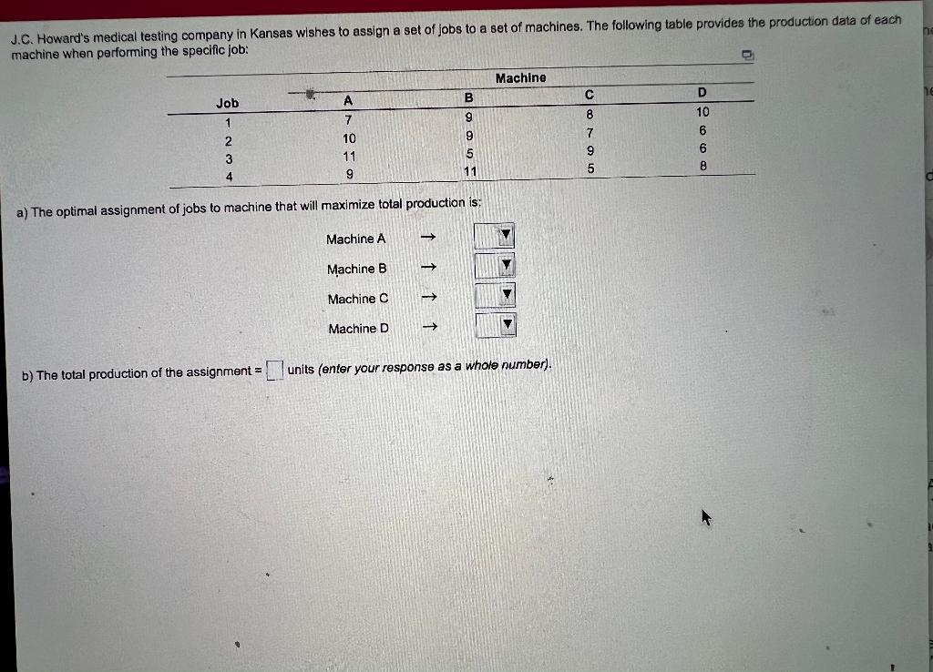 no J.C. Howard's medical testing company in