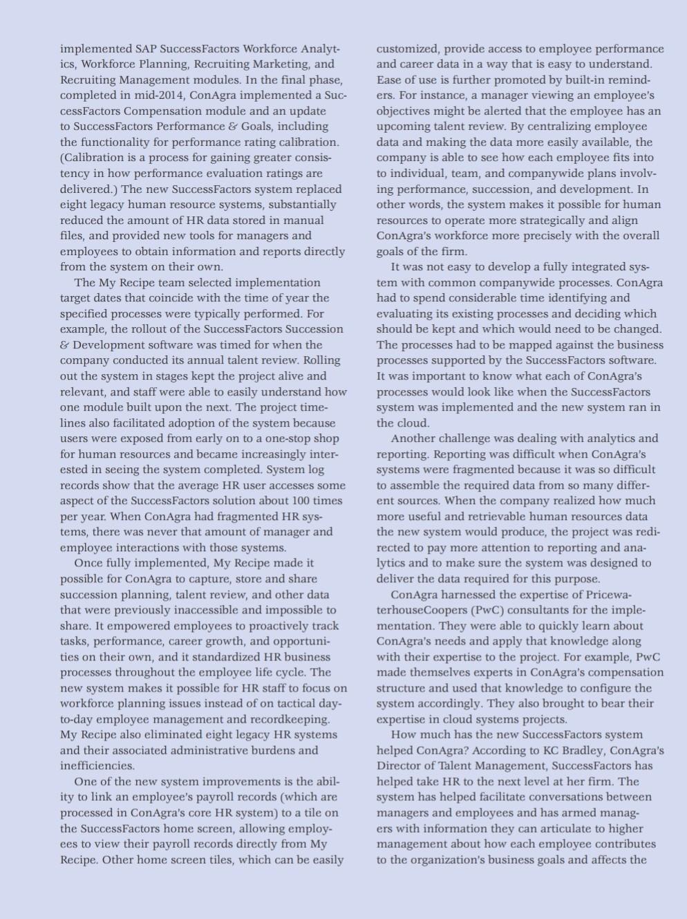 ConAgra's Recipe for a Better Human Resources