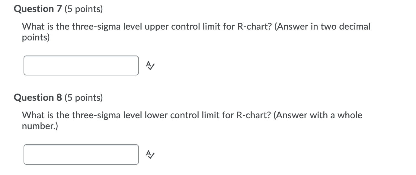 A quality analyst wants to construct a control
