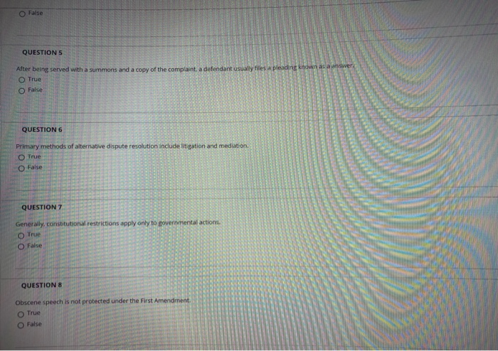 Question Completion Status: QUESTION 1